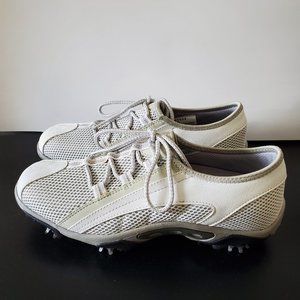 FJ - Footjoy Women's White Gray Golf Shoes - 7M